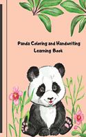 Panda Coloring and Handwriting Learning book