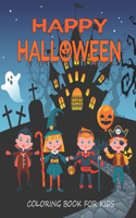 Happy Halloween Coloring Book For Kids