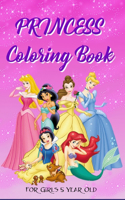 Princess Coloring Book For Girls 5 Year Old