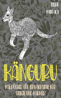 Malbücher für Erwachsene für Stifte und Marker - Mandala - Tiere - Känguru