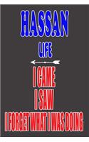 HASSAN life I came I saw I forget what I was doing