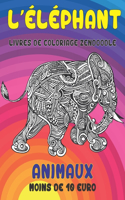 Livres de coloriage Zendoodle - Moins de 10 euro - Animaux - L'éléphant