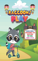 Raccoons Play: PUZZLE BOOK 2 Unscramble the Word Book, Activity Book for Kids, Ages 4 to 8, 8.5 x 11 inches, Spelling the Word Scramble, Quiet Time for You and Fun