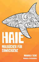 Malbücher für Erwachsene - Mandala Stressabbau - Mandala Tiere - Haie