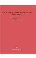 Notable American Women 1607-1950, Volume II