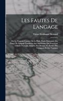 Les Fautes De Langage