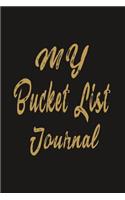 My Bucket List Journal