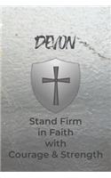 Devon Stand Firm in Faith with Courage & Strength