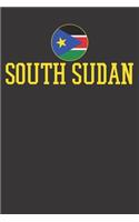Notebook: South Sudan Flag Sudanese Africa Dot Grid 6x9 120 Pages Journal