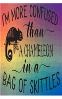 I'm More Confused Than A Chameleon In A Bag Of Skittles: Monthly Anxiety Tracker and Daily Planner 122 pages 6"x9"