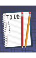 Low Vision Notebook: Dark Lined Paper for Vision Impairment, Softcover, Thick Lines, Big Pages