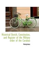 Historical Sketch, Constitution, and Register of the Military Order of the Carabao: (English)