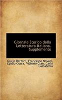 Giornale Storico Della Letteratura Italiana. Supplemento