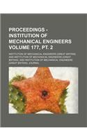 Proceedings - Institution of Mechanical Engineers Volume 177, PT. 2