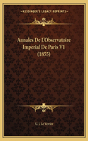 Annales De L'Observatoire Imperial De Paris V1 (1855)