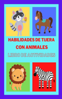 Libro de actividades de tijeras con animales