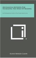 Mechanical Methods for Increasing the Speed of Reading