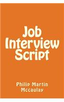 Job Interview Script: (Nonfiction Books)