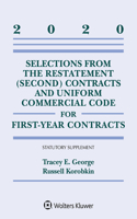 Selections from the Restatement (Second) Contracts and Uniform Commercial Code for First-Year Contracts