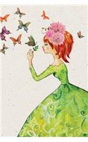 Redhead Butterfly Goddess Notebook