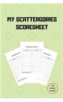 MY Scattergories Score sheet