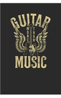 Guitar More Than Music: Guitars Notebook, Dotted Bullet (6" x 9" - 120 pages) Musical Instruments Themed Notebook for Daily Journal, Diary, and Gift
