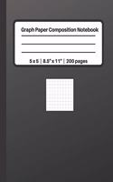 Graph Paper Composition Notebook 5 x 5 - 8.5