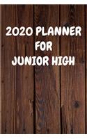 2020 Planner for Junior High