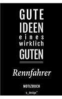 Notizbuch für Rennfahrer: Originelle Geschenk-Idee [120 Seiten liniertes blanko Papier]