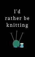 I'd Rather Be Knitting