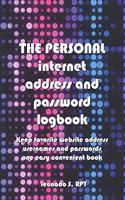 Disco Lighting The personal Internet Address & Password Logbook