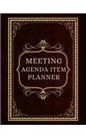 Meeting Agenda Item Planner