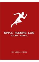 Simple Running Log Tracker Journal