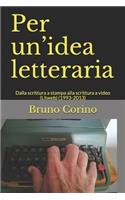 Per un'idea letteraria