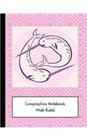 Narwhals in the Pink Composition Notebook