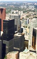 2019 - 2020 Planner: 2 Years Monthly Weekly Calendar Organizer For Daily Personal, Holidays and Work Event Schedules - Downtown Toronto Ontario Canada