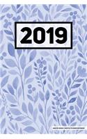 2019 Undated Weekly Monthly Planner Notebook