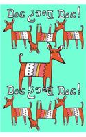 Bullet Journal Notebook for Dog Lovers, Red Dogs in a Row 4: Graph Design - 162 Numbered Pages with 150 Graph Style Grid Pages, 6 Index Pages and 2 Key Pages for Journaling, Writing, Planning and Doodling, for