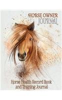 Horse Health Record Book & Horse Training Journal
