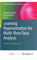 Learning Representation for Multi-View Data Analysis