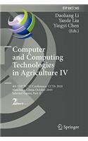 Computer and Computing Technologies in Agriculture IV: 4th Ifip Tc 12 Conference, Ccta 2010, Nanchang, China, October 22-25, 2010, Part II, Selected Papers