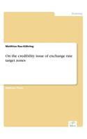 On the credibility issue of exchange rate target zones