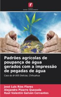 Padrões agrícolas de poupança de água gerados com a impressão de pegadas de água