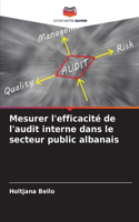 Mesurer l'efficacité de l'audit interne dans le secteur public albanais