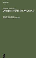 Current Trends in Linguistics, Vol. 5, Linguistics in South Asia