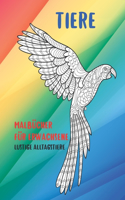 Malbücher für Erwachsene - Lustige Alltagstiere - Tiere