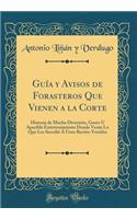 Guía y Avisos de Forasteros Que Vienen a la Corte: Historia de Mucha Diversión, Gusto U Apacible Entretenimiento Donde Verán Lo Que Les Sucedió Á Unos Recién-Venidos (Classic Reprint)
