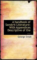 A Handbook of Sanskrit Literature