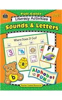 Full-Color Literacy Activities: Sounds & Letters