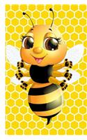 Cute Bumble Bee Notebook and Journal: 6x9 Lined Composition Notebook